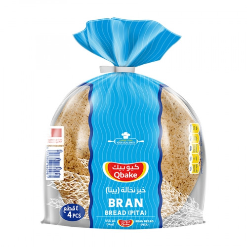 Qbake Bran Bread 4 Pcs