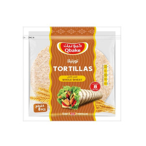 Qbake Tortillas Whole Wheat 8Inch 360 Gm