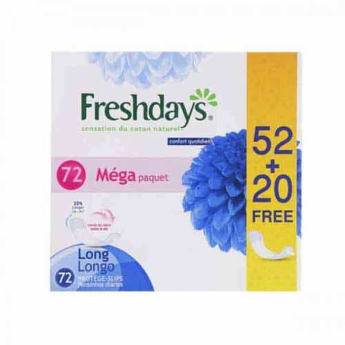 Freshdays Long Eco 52+20 Pads