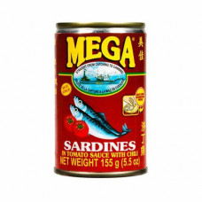 MEGA SARDINE IN TOMATO SAUCE WITH CHILLI 155GM