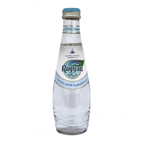 Rayyan Natural Water Glass Bottle 250ml -- ريان مياه طبيعي زجاجة 250مل