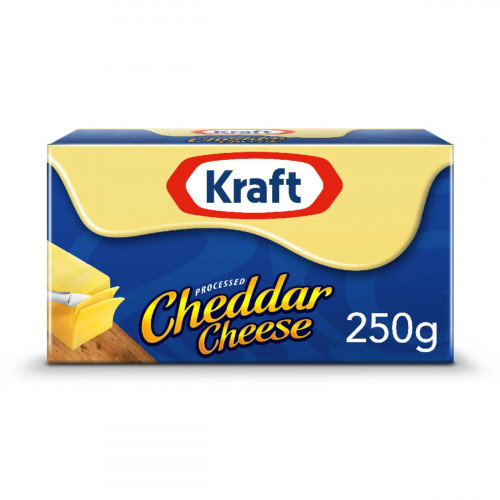Kraft Cheddar Cheese Block 250g -- كتلات جبنة شيدر كرافت 250جم