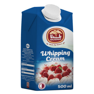 Baladna Whipping Cream 500ml -- كريمة خفق بلدنا 50..