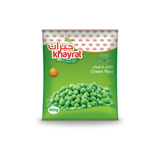 Khayrat Frozen Green Peas 400gm -- خيرات بازلاء خض..