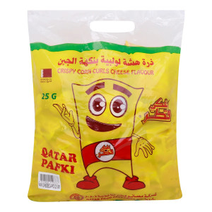 Qatar Pafki Crispy Corn Curls Cheese Flavour 24 x ..