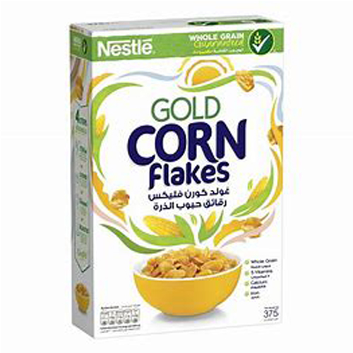 Nestle Gold Corn Flakes Breakfast Cereal 375g -- نيستلي جولد ذرة رقائف حبوب أغذية 375ج Nestle Gold Corn Flakes Breakfast Cereal 375g -- نيستلي جولد ذرة رقائف حبوب أغذية 375ج