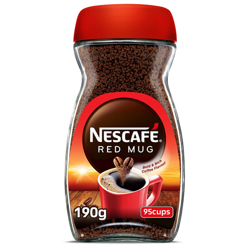 Nescafe Red Mug Instant Coffee 190g -- نيسكافي كوب أحمر كافية سريعة تحضير 190ج Nescafe Red Mug Instant Coffee 190g -- نيسكافي كوب أحمر كافية سريعة تحضير 190ج