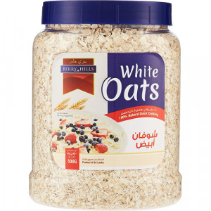 Berry Hills White Oats Tin 500g -- بيري هيلس شوفان..