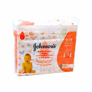 Johnson-s Gentle All Over Baby Wipes 72-s 2 + 1 Fr..