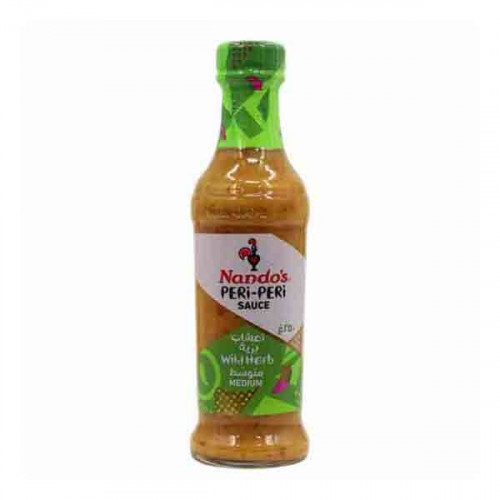 Nandos Peri-Peri Sauce Wild Herb 250ml -- صوص الاعشاب البريه بيري بيري 250 مللي من ناندوس Nandos Peri-Peri Sauce Wild Herb 250ml -- صوص الاعشاب البريه بيري بيري 250 مللي من ناندوس