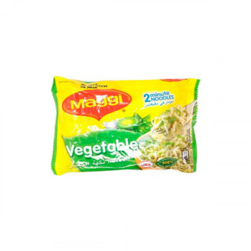 Nestle Maggi 2Minutes Vegetable Noodle 77gm -- شعيرية سريعة التحضيرفي 2 دقيقه بنكهه الخضار من ماجي 77 جرام Nestle Maggi 2Minutes Vegetable Noodle 77gm -- شعيرية سريعة التحضيرفي 2 دقيقه بنكهه الخضار من ماجي 77 جرام